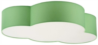 Licht-Erlebnisse Deckenleuchte WOLKI, ohne Leuchtmittel, Wolkenlampe Grün L: 62 cm Stoffschirm 4x E24