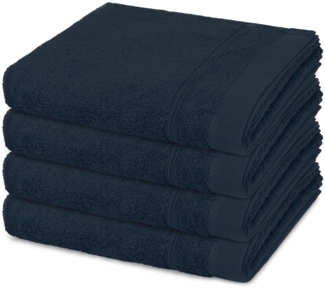 Ross Rubin 4 tlg. Frottier-Set - 4 X Handtuch (50 X 100cm) - 480 - Denim