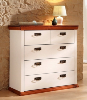 Home affaire Schubkastenkommode Madrid, aus massiver Kiefer mit 5 Schubladen, 90cm breit