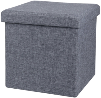 Urban Living Sitzwürfel Sitzhocker Sitzwürfel Aufbewahrungsbox Tissu, mit Stauraumfach hoher Sitzkomfort