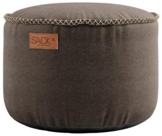 RETROit Canvas Sitzsack Sparset – Loungsessel und Hocker (Indoor) schwarz/braun - braun