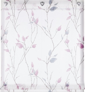 Joyswahl Raffrollo, mit Hakenaufhängung, ohne bohren, mit Zweig und Blattmotiven Küche, Landhausstil