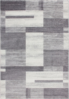 Teppich SchoenesWohnen24 Falkland - Port Louis Silber 160x230 cm