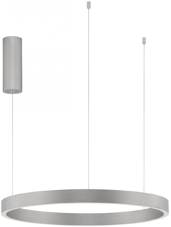 Nova Luce 9345662 ELOWEN LED Pendelleuchte 60cm 3000K Silber gebürstet dimmbar
