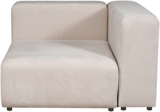 Sofa-Modul Suldal Eckelement rechts Cord Beige [en. casa]