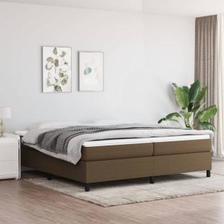 Boxspringbett Dunkelbraun 200x200 cm Stoff [3120889]