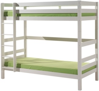 Etagenbett Karolina 210x105x182 Hochbett Massivholz Weiß