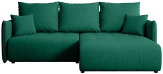 Beautysofa Ecksofa HENRY MINI, mit Schlaffunktion, mit Bettkasten