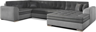 Eltap Damario Ecksofa (Monolith 97, Monolith 84) Seite rechte, Grau, 189 x 78 x 338 cm