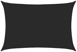 vidaXL Sonnensegel 160 g/m² Schwarz 3x5 m HDPE 311734
