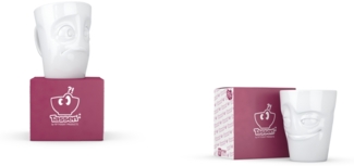 2 x Henkelbecher by FIFTYEIGHT - verdutzt + verschmitzt - Tasse weiß