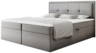 Labett Boxspringbett Schlafzimmerbett CLARA 140x220 160x220 180x220 - Überlänge 220 cm
