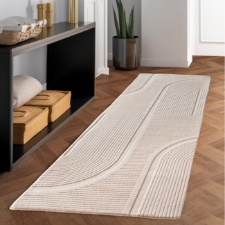 Carpettex Designteppich Unicolor - Einfarbig, Rechteckig, Höhe: 12 mm, Kurzflorteppich Skandinavische Design Anti-Rutsch Rückseite Waschbar