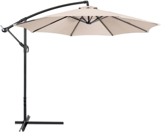LuxusKollektion Ampelschirm Sonnenschirm 300cm Ampelschirm 8 Rippen Sun Umbrella mit Ständer Hof