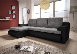 Sofnet Ecksofa Santi, mit Schlaffunktion und Bettkasten, L-Form Couch, Schlafsofa mit Wellenfeder, Bettsofa