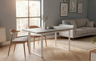 B&D home Esstisch Ausziehtisch ANNA, Kufengestell, ausziehbar, 120-160cm, 4-6 Personen