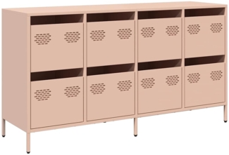 vidaXL Sideboard Rosa 135x39x73,5 cm Kaltgewalzter Stahl 3307168