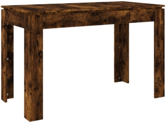 vidaXL Esstisch Räuchereiche 120x60x76 cm Holzwerkstoff 815387