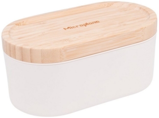 Microplane Küchenreibe Handreibe mit Auffangbehälter Cashmere weiß 34300