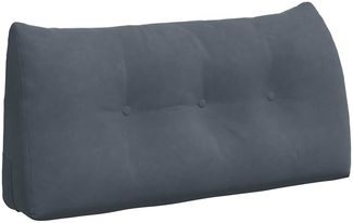 vidaXL Rückenkissen Dunkelgrau 100 x 24 x 50 cm Samt 42014459