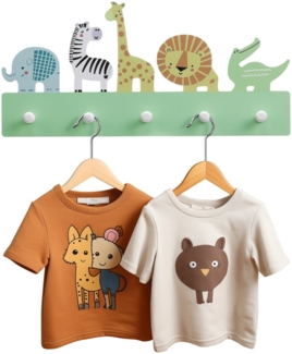 Navaris Kleiderhaken Garderobe für Kinder - Kindergarderobe mit Haken - Garderobenleiste, (1-St)