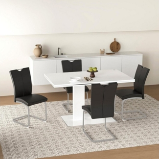 HTI-Living Freischwinger Schwingstuhl 4er Set Jean (Set, 4 St), Freischwinger Esszimmerstühle