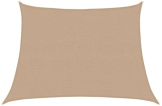 vidaXL Sonnensegel 160 g/m² Taupe 4/5x3 m HDPE 311435