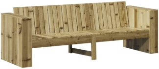 vidaXL Garten-Sofa Braun 185,5 x 60 x 62 cm Massives Kiefernholz 873875