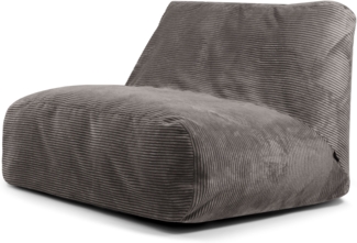 Sitzsack ‘Sofa Tube‘, Bezugstoff - Waves, 100% Polyester, Drak Grey, 85x80x80 cm.