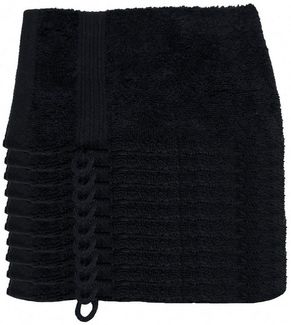 Julie Julsen Waschhandschuh 10-Waschhandschuh-Schwarz-Waschhandschuh 15 x 21 cm (10-tlg)