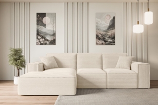 ALTDECOR Ecksofa SERRA-L-S, Couch mit Schlaffunktion, Wohnzimmer - Wohnlandschaft, Corner Sofa Bett Eckcouch Couch L-Form Schlafcouch Ausziehbar