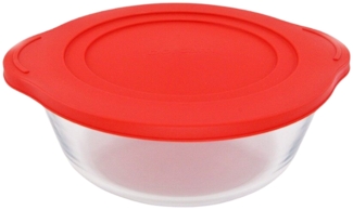 Pasabahce Borcam runde Auflaufform mit Deckel transparent
