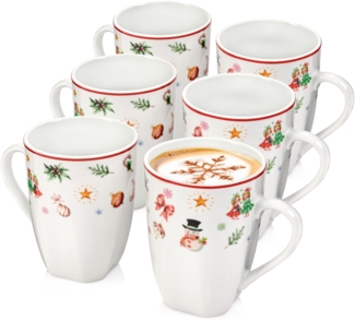 SÄNGER Kaffeebecher Set Bilgola Christmas Design 6 teilig