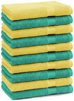 Betz Seiftuch 10 Stück Seiftücher Premium Farbe smaragdgrün und gelb
