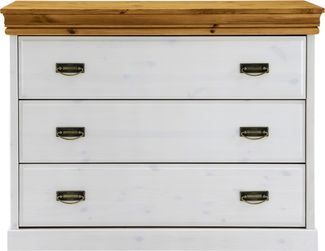 Kommode >SZ-0132< in weiß - 107x84x41 (BxHxT)