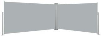 vidaXL Ausziehbare Seitenmarkise 160x600 cm Grau 42180