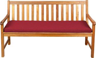 Gutekissen® Sitzkissen für Bank, Gartenschaukeln, Sitz, glatt. FK5 (100x30x5, Rot)