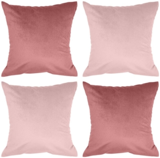 Amilian Kissenbezüge - 4er Set Kissenbezug - Zierkissenbezüge - Kissenhüllen, (4 Stück), 40x40 cm, Kissenhülle für Kissen, Zierkissen, Sofakissen, Dekokissen