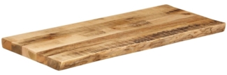 vidaXL Tischplatte mit Baumkante 80x40x2,5 cm Raues Mango Massivholz 370658