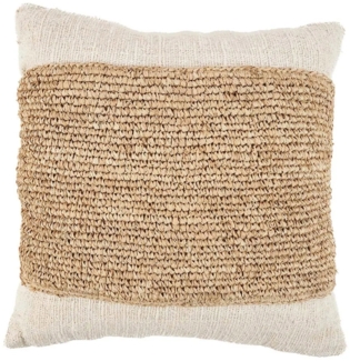Der Raffia Stamp Kissenbezug - Natur - Natürlich - 50x50x10cm