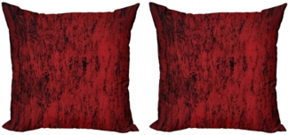 Abakuhaus Kissenbezüge Modern Accent Doppelseitiger Digitaldruck, (2 Stück), Rot und Schwarz grungy Zusammenfassung