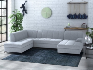 INOSIGN Wohnlandschaft Balme, moderne Formensprache, zeitloses Design, U-Form, Inkl. Zierkissen, wahlweise mit Bettfunktion