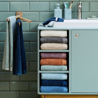 TOM TAILOR HOME Badetuch COLOR BATH, Frottier (1-St), 100% Baumwolle, 80x200 cm, uni, große Farbauswahl