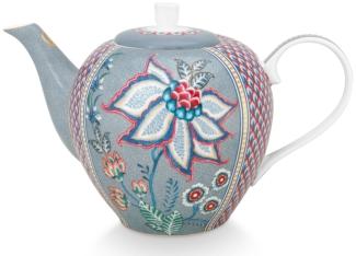 PIP STUDIO Flower Festival Teekanne Light Blue 1,6l