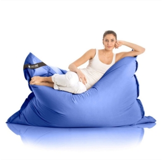 LAZY BAG Sitzsack für Indoor & Outdoor, Blau, Nylon, 400 l