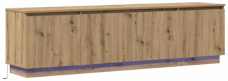 vidaXL LED-TV-Dashboard Eiche handwerklich 180 x 38 x 49 cm 3376151