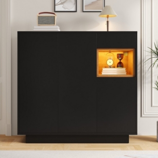 OKWISH Schuhschrank für 14–18 Paar Schuhe (Schuhkommode, Schuhkipper, 1-St, 1 Schublade) mit verstellbaren Einlegeböden