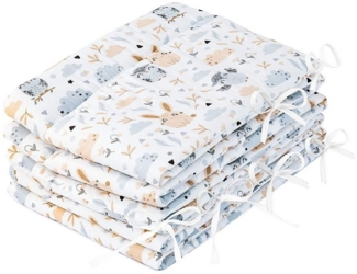 Amilian Bettnestchen Bettumrandung (Made in EU) 420x30 cm - für Babybett 140x70 cm geeignet, (140 x 70 cm geeignet (rundherum) mit Kantenschutz, Nestchen), Umrandungen