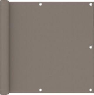 Balkon Sichtschutz, Sichtschutz Taupe 90x500 cm Oxford-Gewebe