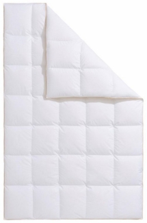 Frau Holle Gänsedaunenbettdecke Dana, Bettdecken für Sommer oder Winter, hergestellt in Deutschland, Füllung: 100% Gänsedaunen, Bezug: 100% Baumwolle, Bettdecke in 135x200 cm, 155x220 cm und weiteren Größen